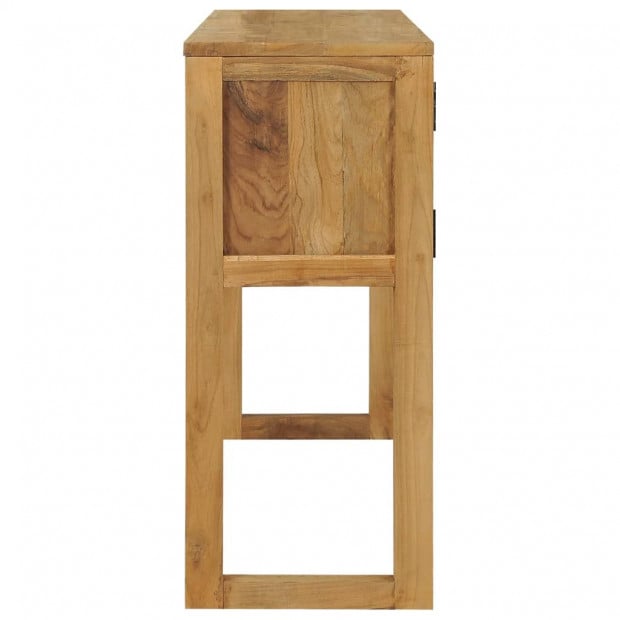 Console Table 120x32x75 Cm Solid Teak Wood Image 4
