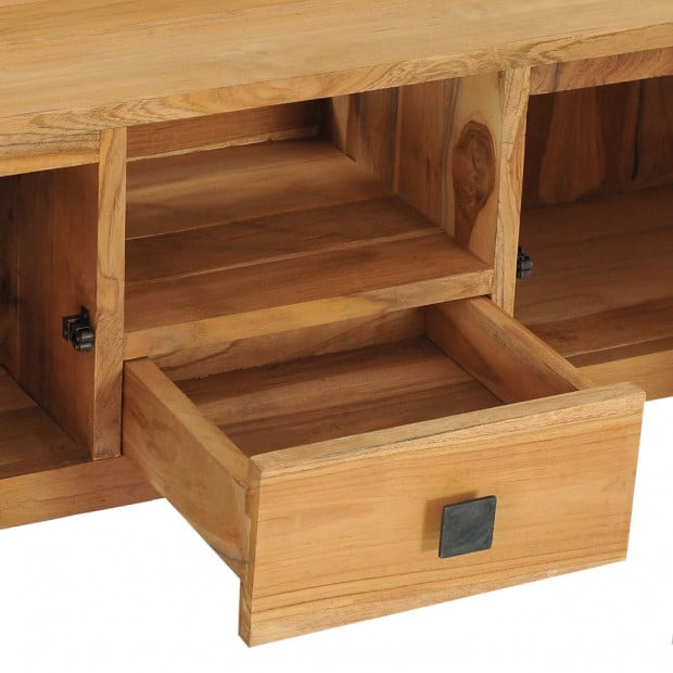 Console Table 120x32x75 Cm Solid Teak Wood Image 6