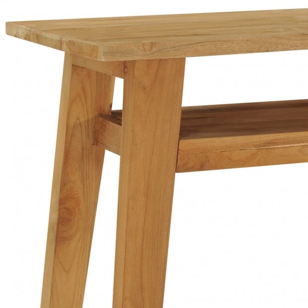 Console Table 120x35x75 Cm Solid Teak Wood Image 4