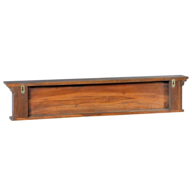 Wall Mounted Coat Rack 100x10x20 Cm Solid Teak Wood Image 4