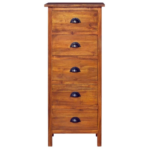 Sideboard 45x35x110 Cm Solid Teak Wood Image 3