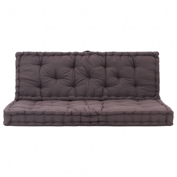 Pallet Floor Cushions 2 Pcs Cotton Anthracite Image 2