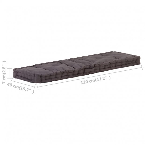 Pallet Floor Cushions 2 Pcs Cotton Anthracite Image 11