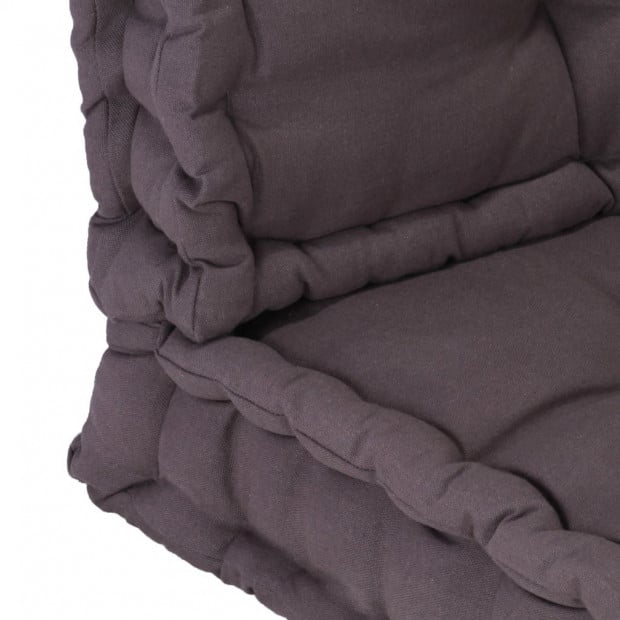 Pallet Floor Cushions 2 Pcs Cotton Anthracite Image 9