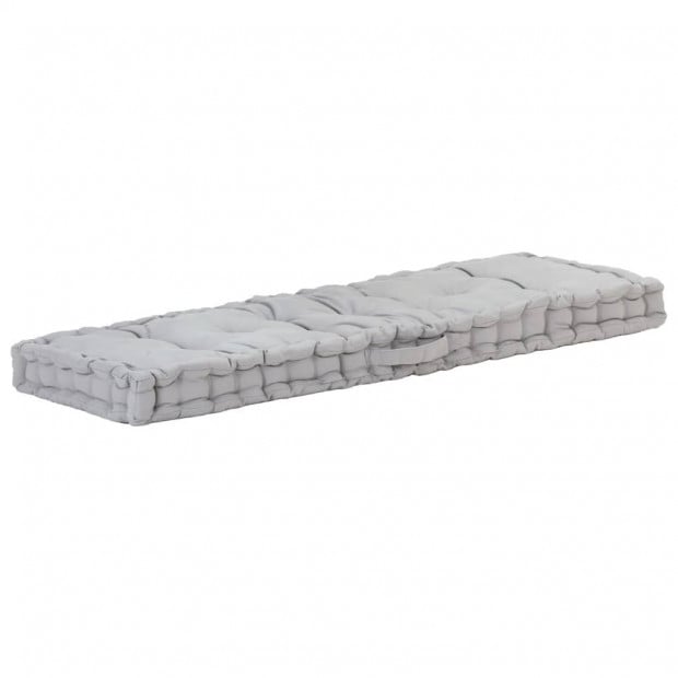 Pallet Floor Cushions 2 Pcs Cotton Grey Image 3