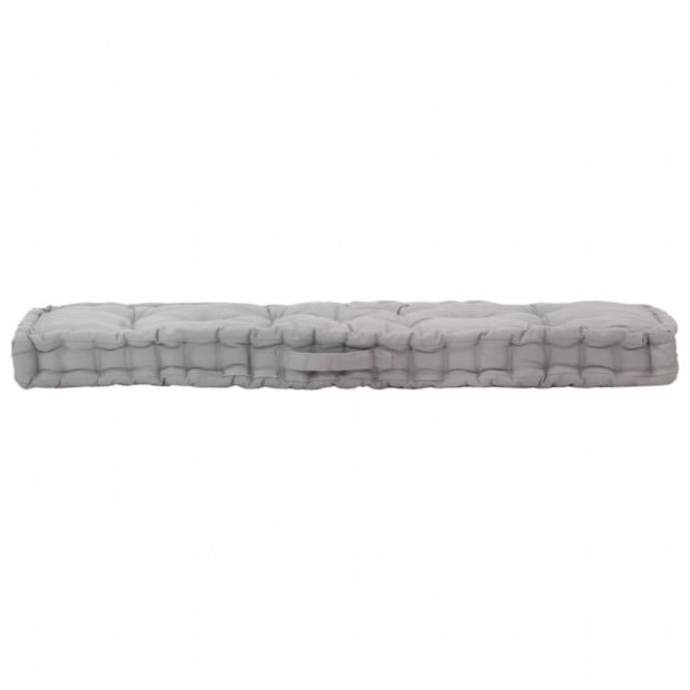 Pallet Floor Cushions 2 Pcs Cotton Grey Image 4