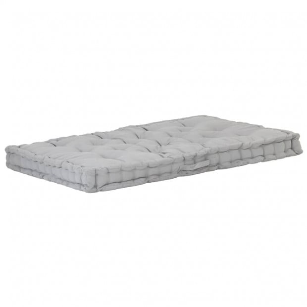 Pallet Floor Cushions 2 Pcs Cotton Grey Image 6