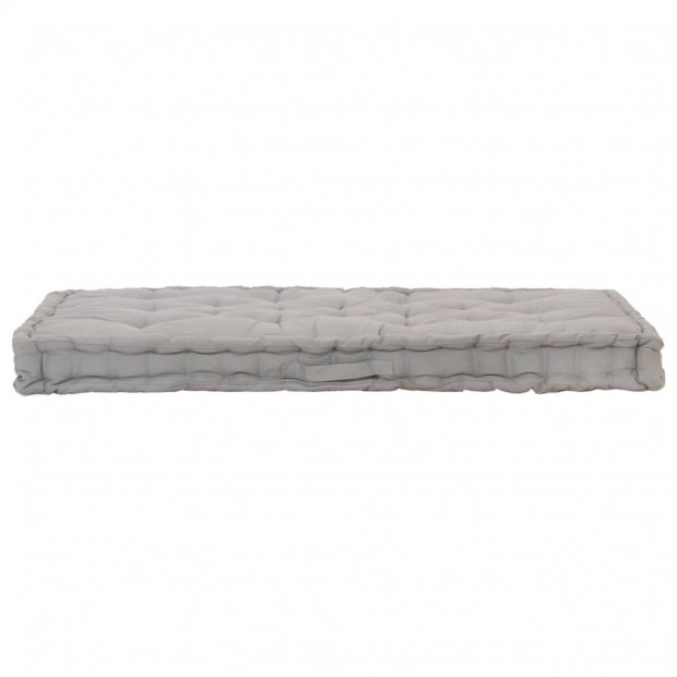 Pallet Floor Cushions 2 Pcs Cotton Grey Image 7