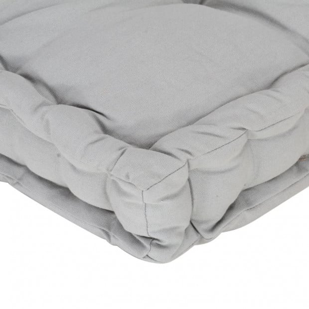 Pallet Floor Cushions 2 Pcs Cotton Grey Image 10
