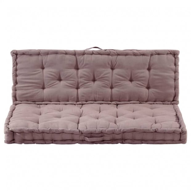 Pallet Floor Cushions 2 Pcs Cotton Taupe Image 2