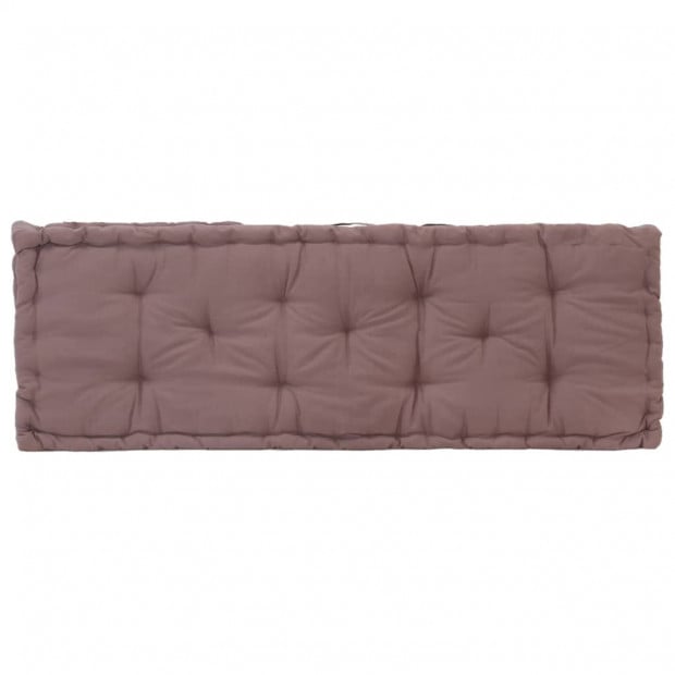Pallet Floor Cushions 2 Pcs Cotton Taupe Image 5