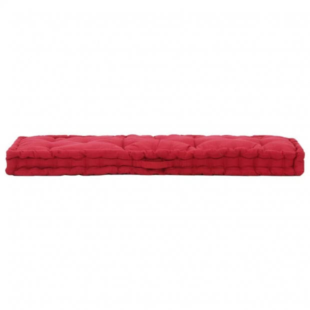Pallet Floor Cushions 2 Pcs Cotton Burgundy Image 4