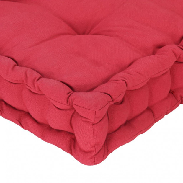 Pallet Floor Cushions 2 Pcs Cotton Burgundy Image 10