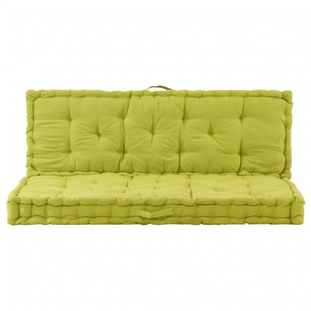 Pallet Floor Cushions 2 Pcs Cotton Green Image 2