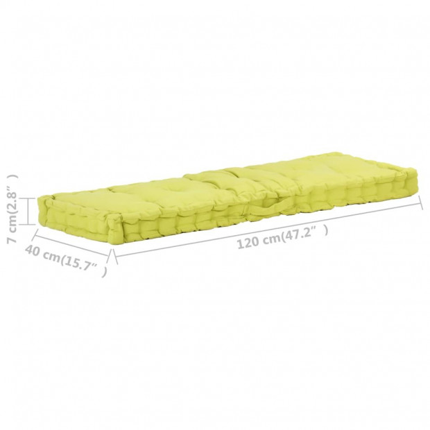 Pallet Floor Cushions 2 Pcs Cotton Green Image 11