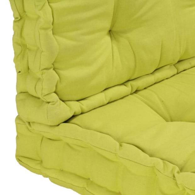 Pallet Floor Cushions 2 Pcs Cotton Green Image 9
