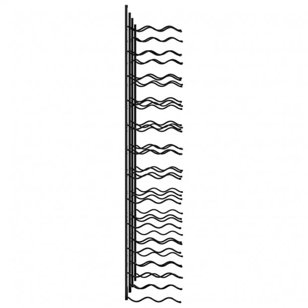 Wall-mounted Wine Racks For 48 Bottles 2 Pcs Black Iron Image 4