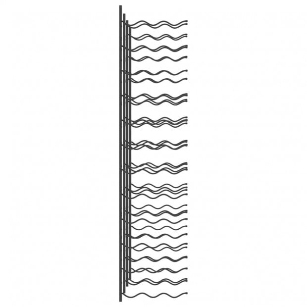 Wall-mounted Wine Racks For 72 Bottles 2 Pcs Black Iron Image 4