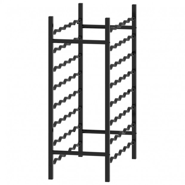 Wine Rack For 48 Bottles Black Metal Image 4