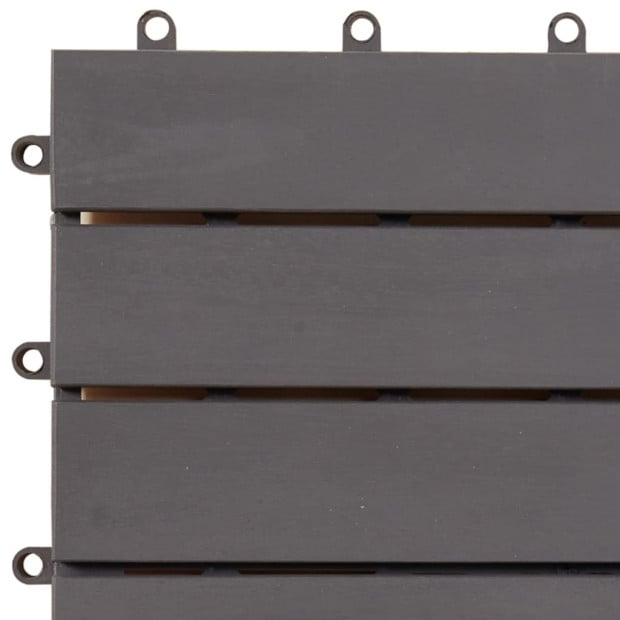 Decking Tiles 20 Pcs Grey Wash 30x30 Cm Solid Acacia Wood Image 7