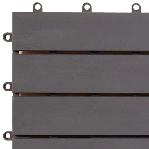 Decking Tiles 30 Pcs Grey Wash 30x30 Cm Solid Acacia Wood Image 7