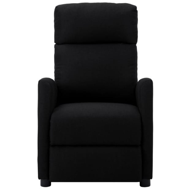 Massage Reclining Chair Black Fabric Image 2