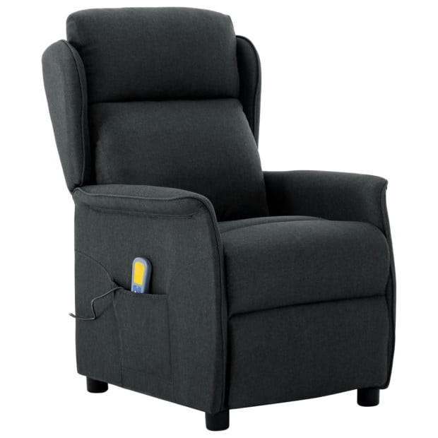Recliner Dark Grey Fabric Image 2