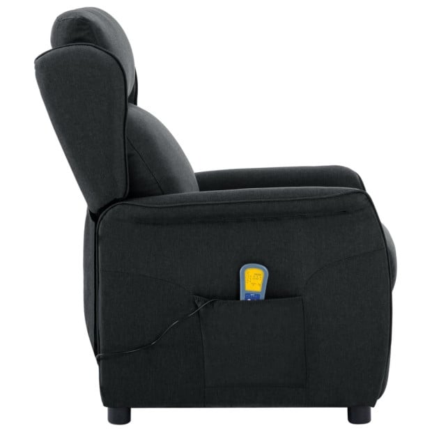 Recliner Dark Grey Fabric Image 3