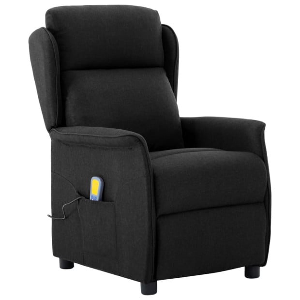 Recliner Black Fabric Image 2