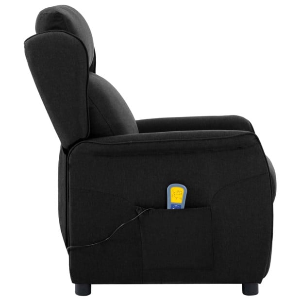 Recliner Black Fabric Image 3