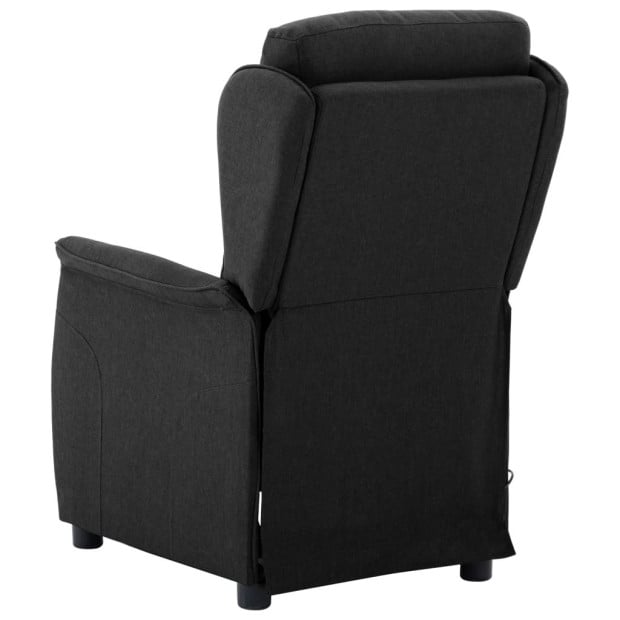Recliner Black Fabric Image 5