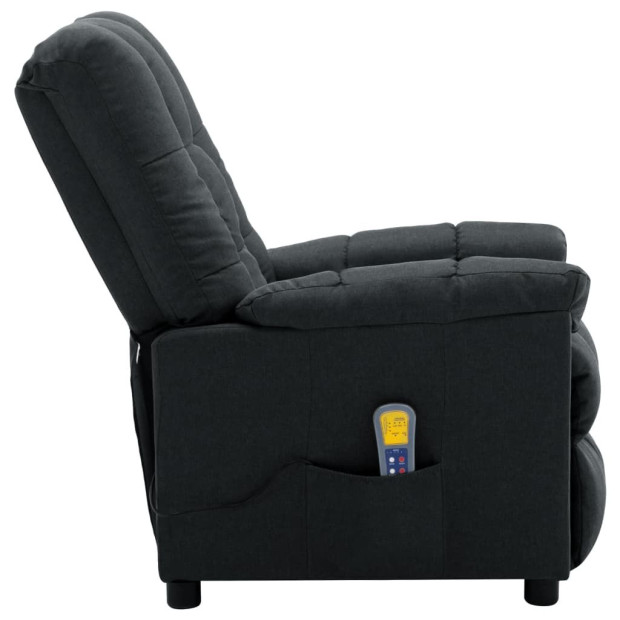 Recliner Dark Grey Fabric Image 4