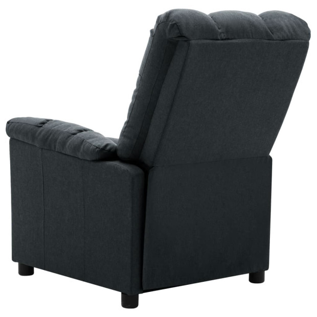 Recliner Dark Grey Fabric Image 6