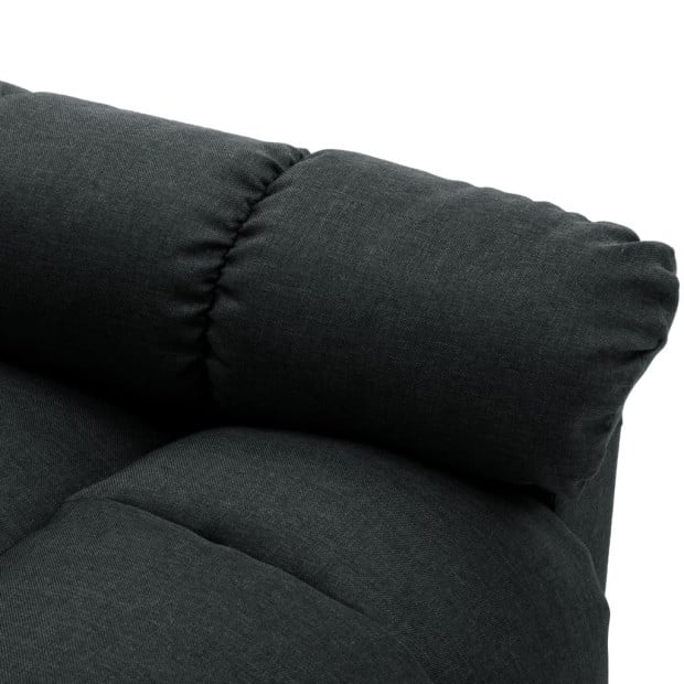 Recliner Dark Grey Fabric Image 7