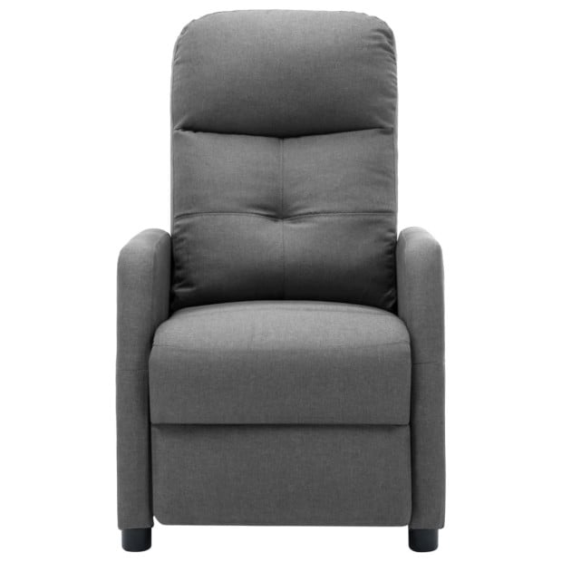 Massage Recliner Light Grey Image 4