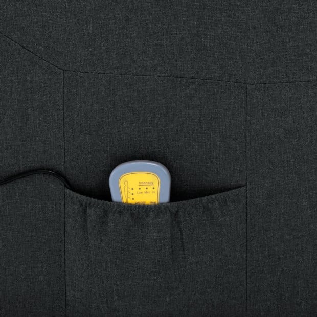 Recliner Dark Grey Fabric Image 3