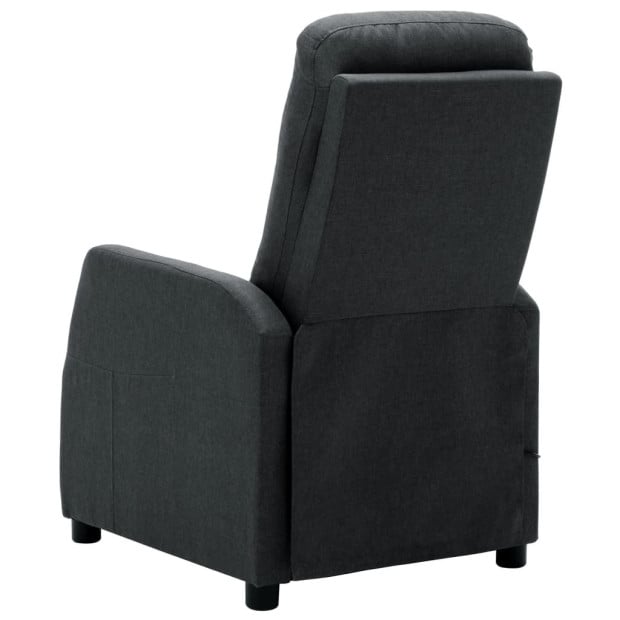 Recliner Dark Grey Fabric Image 6