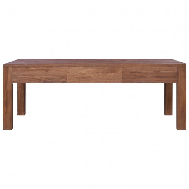 Coffee Table 110x60x40 Cm Solid Teak Wood Image 3