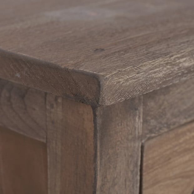 Sideboard 90x30x58 Cm Solid Teak Wood Image 2