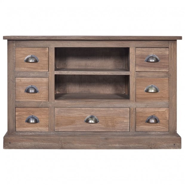 Sideboard 90x30x58 Cm Solid Teak Wood Image 3