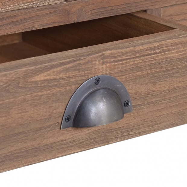 Coffee Table With Flip Top 65x65x34 Cm Solid Teak Wood Image 8