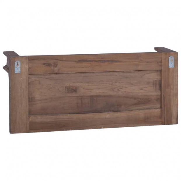 Wall Mounted Coat Rack 80x17x35 Cm Solid Teak Wood Image 5