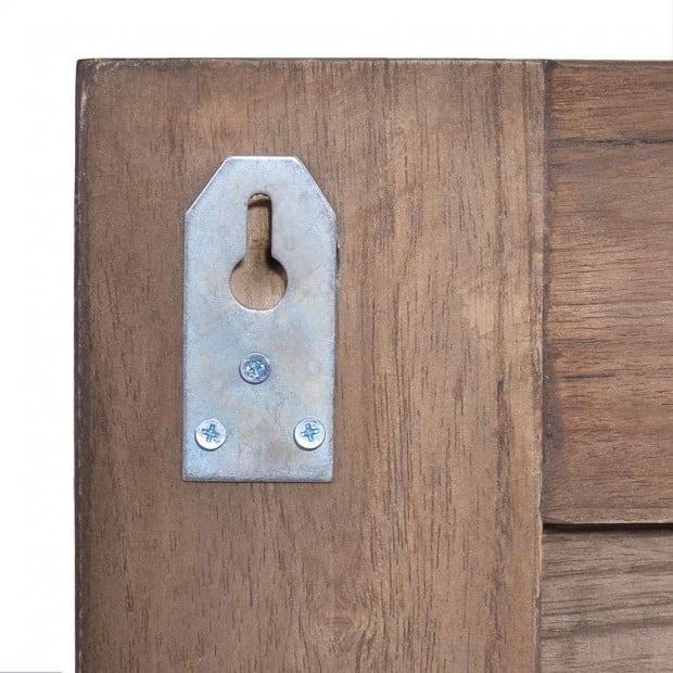 Wall Mounted Coat Rack 80x17x35 Cm Solid Teak Wood Image 6