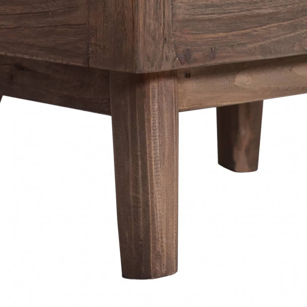 Sideboard With 5 Drawers 40x30x100 Cm Solid Teak Wood Image 7