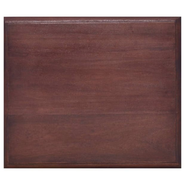 Bedside Table Classical Brown 35x30x60 Cm Solid Mahogany Wood Image 7