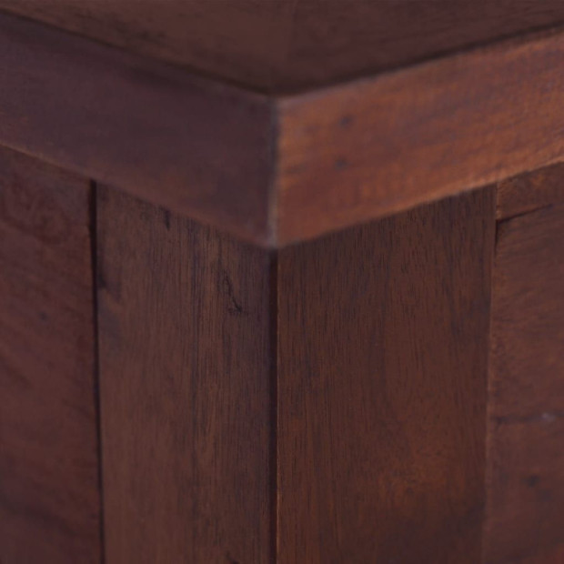 Coffee Table Classical Brown 100x50x30 Cm Solid Mahogany Wood Image 2