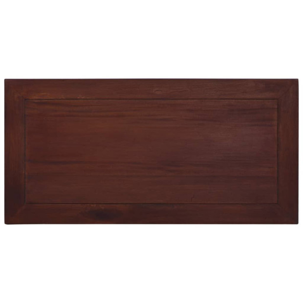 Coffee Table Classical Brown 100x50x30 Cm Solid Mahogany Wood Image 6