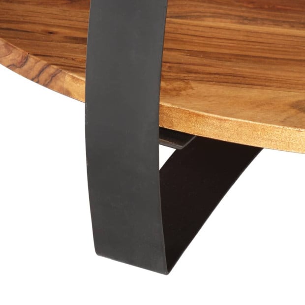 Coffee Table 65x65x32 Cm Solid Acacia Wood Image 6