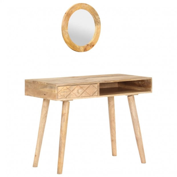 Dressing Table 100x50x76 Cm Solid Mango Wood Image 2