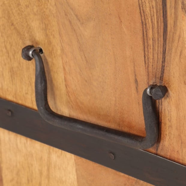 Chest 90x40x40 Cm Solid Acacia Wood Image 3